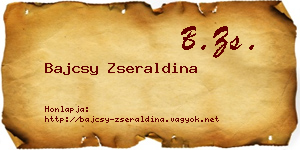 Bajcsy Zseraldina névjegykártya